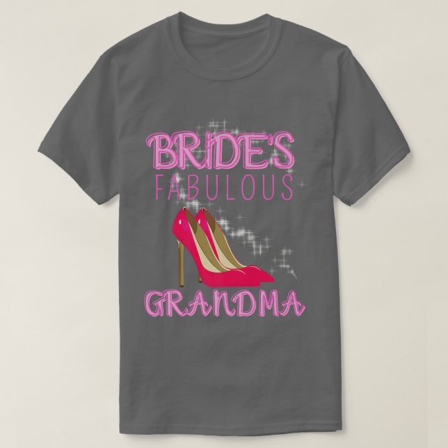 T-shirt La fabuleuse grand-mère de la mariée Mariage de fa (Design devant)