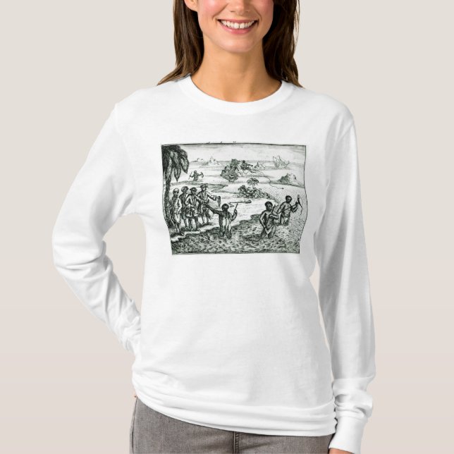 T-shirt La façon hotentote de la pêche (Devant)