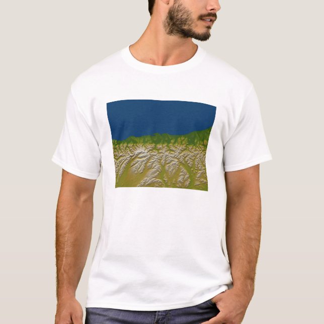 T-shirt La faille alpine le long de la côte ouest (Devant)