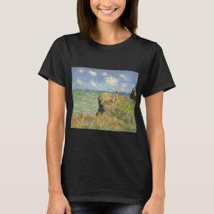 T-shirt La falaise à Pourville de Claude Monet