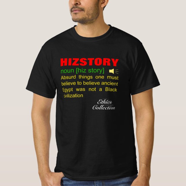 T-shirt La falsification de l'histoire africaine (Devant)