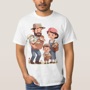 T-shirt La Famille Cueille des Champignons Ensemble