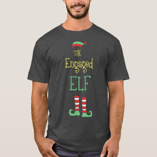 T-shirt La famille de jumelage des elfe de Noël engagé