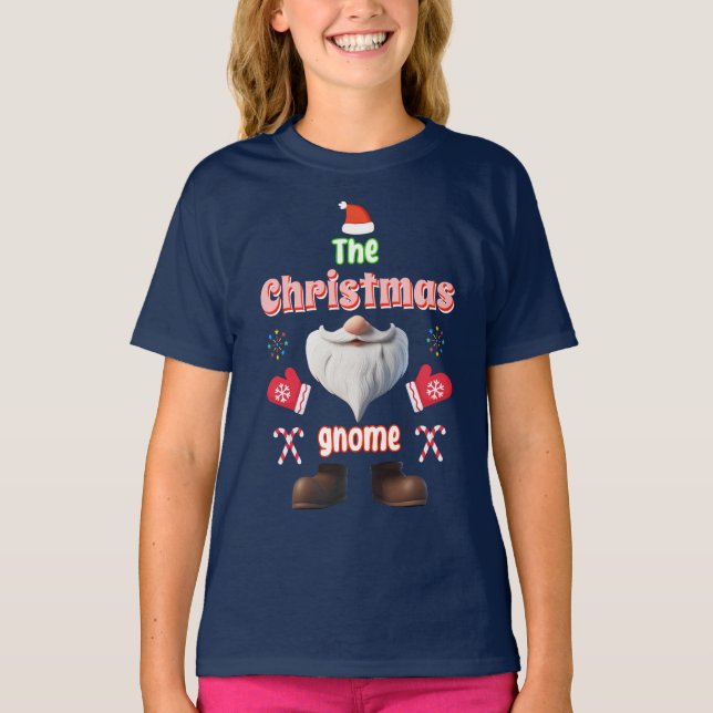 T-shirt La famille de jumelage Noël Gnome Joyeux Noël (Devant)