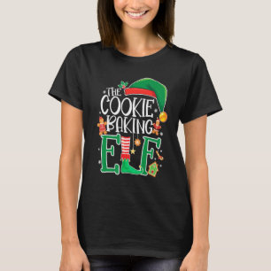 T-shirt La famille de lutins de cuisson de biscuits à Noël