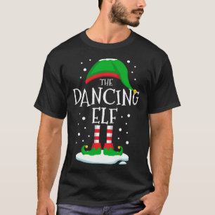 T-shirt La famille de Noël des elfes dansantes qui corresp