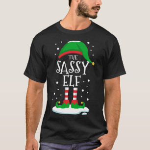 T-shirt La famille de Noël des elfes de Sassy qui correspo