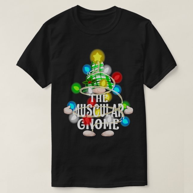 T-shirt La famille de Noël musicale Gnome (Design devant)