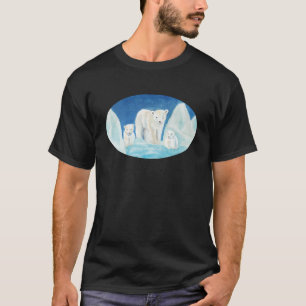 T-shirt La famille des ours polaires