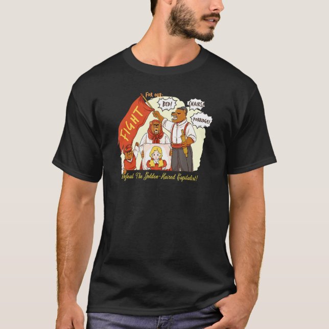 T-shirt La Famille Des Ours Résiste Au Capitalisme (Devant)