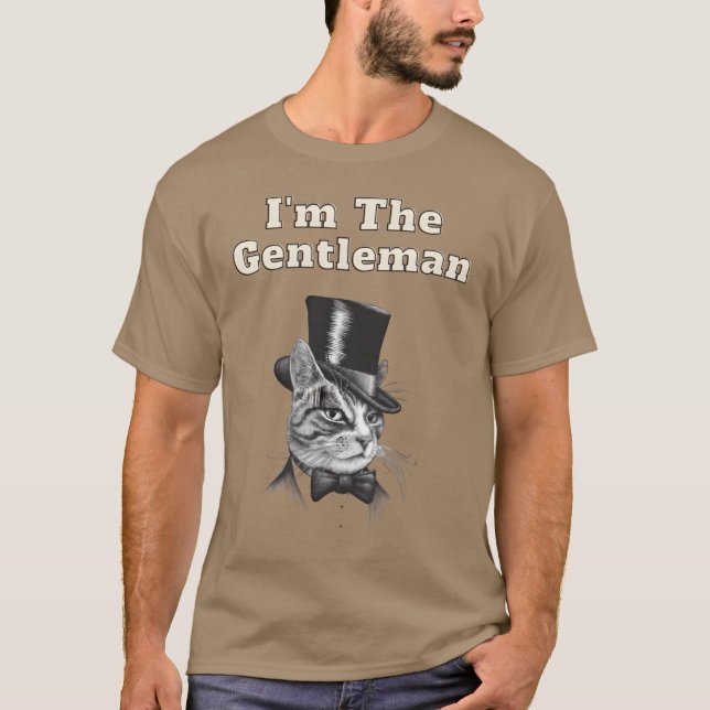 T-shirt La famille Gentleman Cat (Devant)