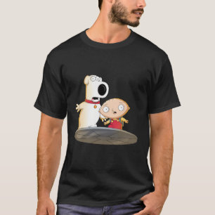 T-shirt La Famille Guy Stewie Et Brian Shocked