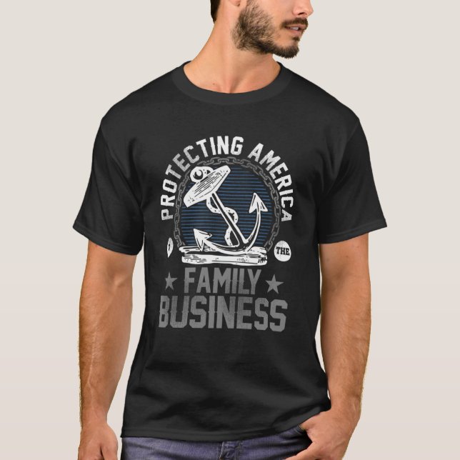 T-shirt La Famille Militaire Protéger L'Amérique Est La Fa (Devant)