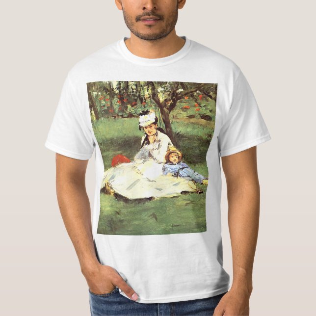 T-shirt La famille Monet dans son jardin Edouard Manet (Devant)