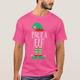 T-shirt La famille Paula Elf Correspond au pyjama de Noël
