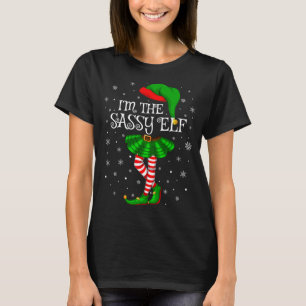 T-shirt La famille qui correspond Je suis le Sassy Elf Noë