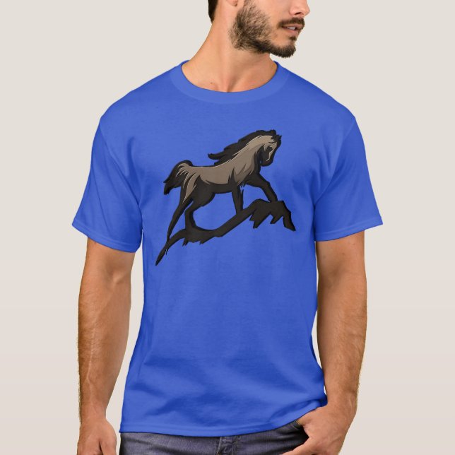 T-shirt LA famille RUNNING HORSE (Devant)