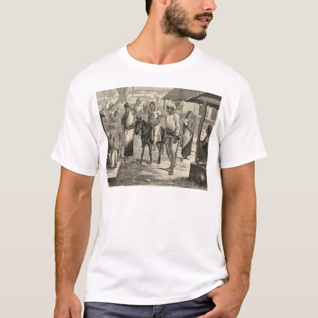 T-shirt La famine indienne (Devant)