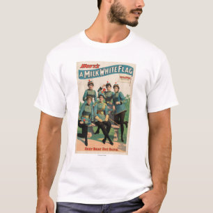 T-shirt "La fanfare d'une femme de drapeau blanc comme le