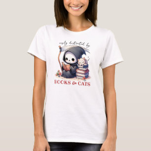 T-shirt La Faucheuse aquarelle amoureuse de livres