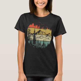 T-shirt La faune sauvage rétro Forêt naturelle extérieure