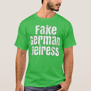 T-shirt La fausse héritière allemande coupée 