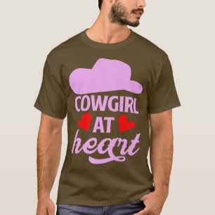T-shirt La Femme À Coeur Rancher Femme Fermière Vache Fill