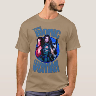 T-shirt La femme bionique fille rétro