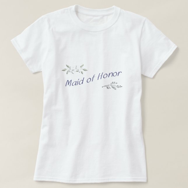 T-shirt La femme d'honneur Comfy (Design devant)
