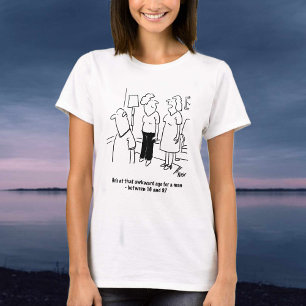 T-shirt La femme dit que le mari est à cet âge embarrassan