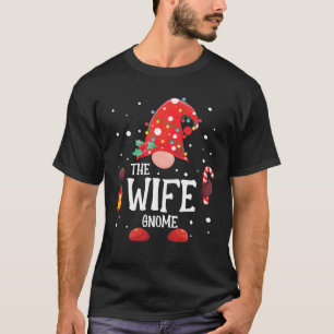 T-shirt La Femme Gnome Matching Family Christmas Gnome