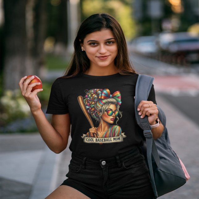 T-shirt La femme guerrière Cool de baseball maman (Créateur téléchargé)