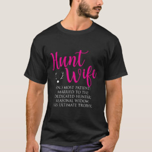 T-shirt La Femme La Plus Patiente Mariée À La Hu Dédiée