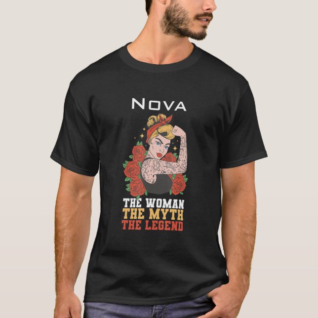 T-shirt La femme le mythe la légende Nova (Devant)