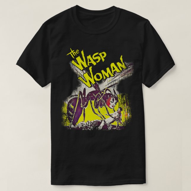 T-shirt La femme Wasp Horror classique (Design devant)