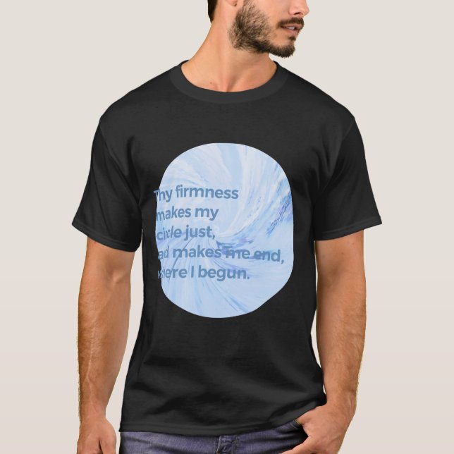 T-shirt La fermeté - Bleu (Devant)