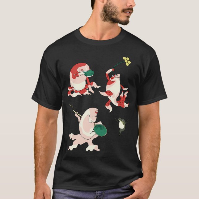 T-shirt La fête de boisson de Poisson d'Or (Devant)