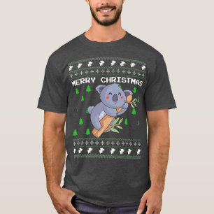 T-shirt La fête de Koala Ugly Christmas Candy Greet
