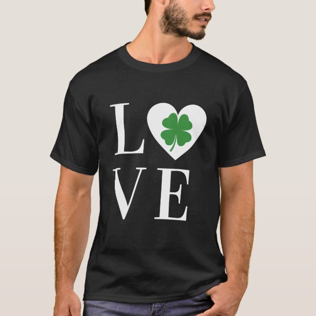 T-shirt la fête de la Saint-Patrick amour (Devant)