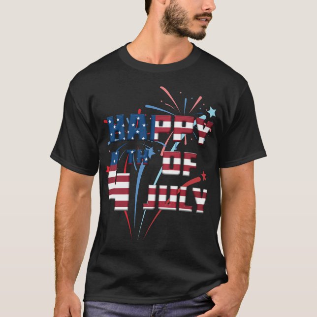 T-shirt la fête de l'Indépendance du 4 juillet (Devant)
