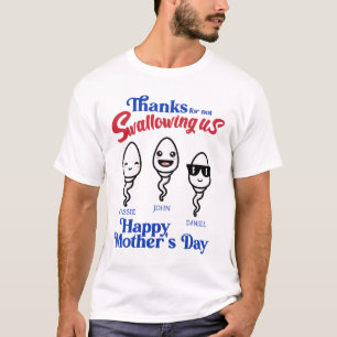 T-shirt La Fête des mères remercie de ne pas nous avoir av