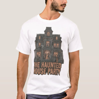 T-shirt La fête d'Halloween de la maison hantée