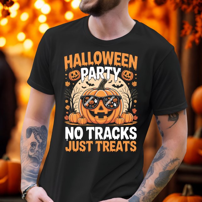 T-shirt La fête d'Halloween sans traces Traite juste le Ci (Créateur téléchargé)