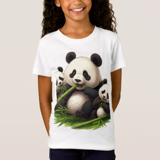 T-Shirt La fête du bambou la plus fine : Des pandas vedett