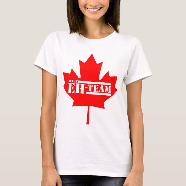 T-shirt La Feuille d'érable de l'équipe Eh Canada (Devant)