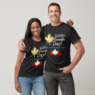 T-shirt La Feuille d'érable du Canada, Joyeuse fête du Can