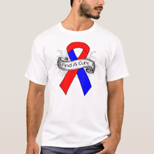 T-shirt La fibrose pulmonaire trouvent un ruban de