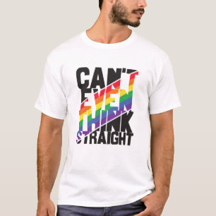 T-shirt La fierté LGBTQ ne peut même pas penser arc-en-cie
