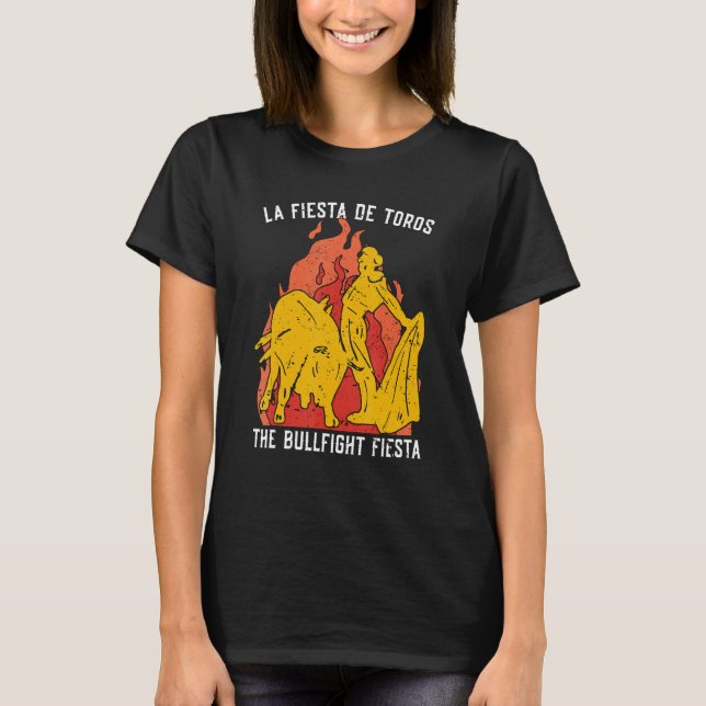T-shirt La Fiesta De Toros Le Rodeo Clown Bull Riders Bude (Devant)