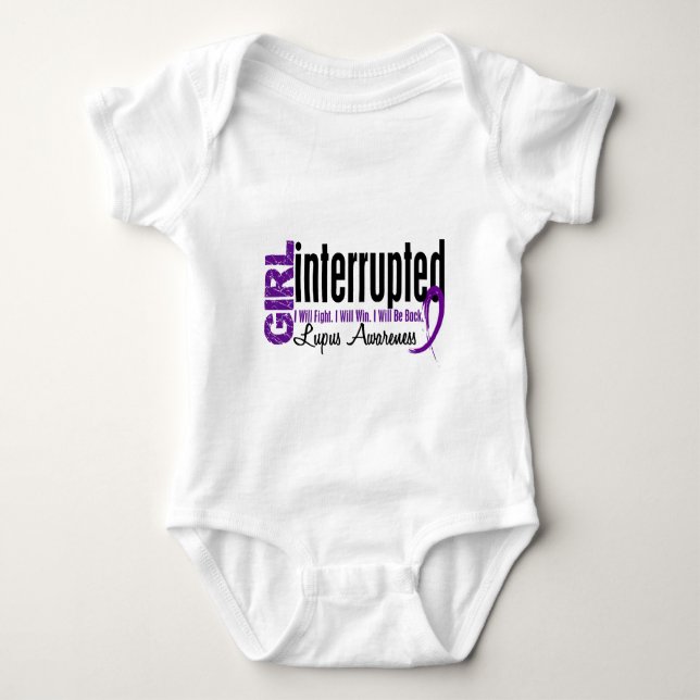T-shirt La fille a interrompu 1 lupus (Devant)
